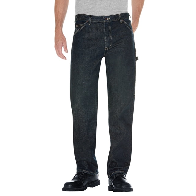 Dickies Mens Carpenter Denim Utility Jeans, 33W x 30L, Tinted Heritage Khaki