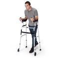 thumbnail image 1 of Costway Cadre de Marche Pliant en Alliage d'Aluminium avec Roues, Déambulateur Réglable avec Accoudoirs, 1 of 10
