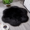 thumbnail image 2 of fheaev Wool Imitation Sheepskin Rugs Faux Non Slip Bedroom Carpet Mats, 2 of 2