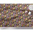 thumbnail image 3 of Soimoi Silk Fabric Check & Brush Stroke Abstract Fabric Prints by Yard 42 Inch Wide, 3 of 3