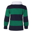 thumbnail image 3 of Sportoli?‚? ® Petit Garçon Polo Rugby à Manches Longues Rayé Grand en Coton 100 % - Vert (Taille 3), 3 of 7