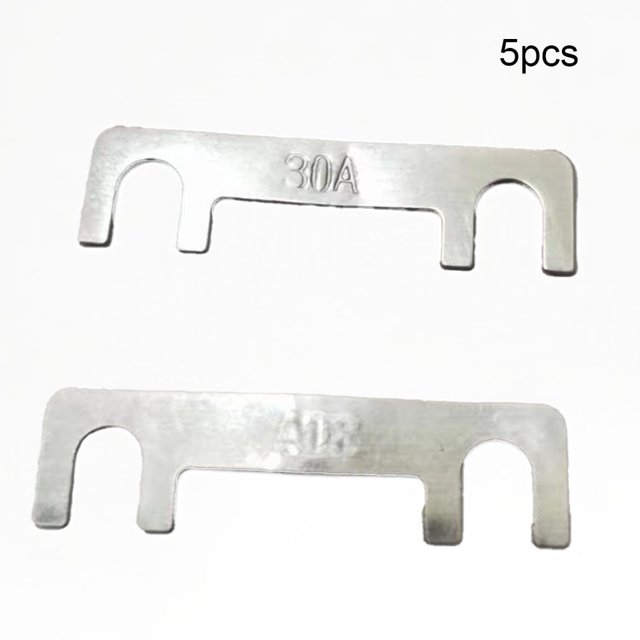 5Pcs Car Fuse Flat Type 32V Fork Bolt Battery Fuse Car Bracket 30A-100A Fuse