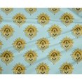 thumbnail image 4 of oneOone Polyester Lycra Fabric Floral Block Printed Fabric 1 Yard 56 Inch Wide, 4 of 4