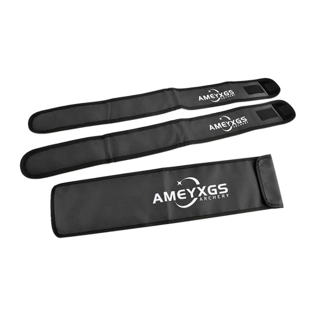 jinwen 3 Pcs Manchons de Membrane Nœud Sac Étui de Protection Housse Arc Recourbé Longbow Noir