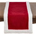 thumbnail image 1 of Saro Lifestyle 2050.R16108B Chemin de Table de Noël 16 x 108 Po avec Bordure Sherpa Blanche, 1 of 4
