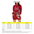 thumbnail image 2 of Femmes Hoodie Robe, Casual Skin Amical Tombé Épaule Manches Pull Hoodie Sweatshirt Robe Libre Correspondant à la Maison Rouge, Gris, Bleu Foncé, Noir Vieil Homme, Rouge Vieil Homme, Noir Élan, 2 of 6