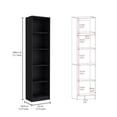 thumbnail image 4 of FM FURNITURE Elida 3 Piece Living Room Set Black Engineered Wood, 4 of 7