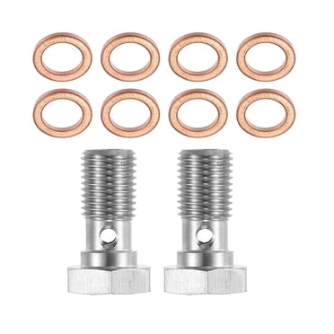 Transemion Banjo Bo1t An3 Thread Turb0 Thread Turb0 Brake Line Copper Washers Single Banjo Turb0 Brake 1Set