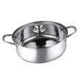 thumbnail image 3 of Hot Pot Cooker Universal Stainless Steel Kitchen Cookware Cooking Tool Stainless Steel Hot Pot Induction Pot with Lid for Induction Cooktop Gas Stove, 3 of 8