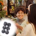 thumbnail image 1 of Meitianfacai Christmas Decorations Clearance 6 Hand Drawn Christmas Ball 6cm PVC Box Christmas Tree Decoration Pendant Christmas Window Display Ball Holiday Gift Black, 1 of 6