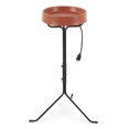 thumbnail image 1 of API Weather Resistant Heated Bird Bath with Round Basin and Metal Stand, Black, 1 of 8