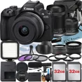 thumbnail image 1 of Canon EOS R50 Mirrorless Camera with RF-S 18-45mm + 18-150mm Lens + 2 Pack 32GB Memory Card + Case + ZeeTech Accessory, 1 of 9