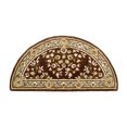 thumbnail image 1 of Minuteman International Half Round Oriental Fireplace Hearth Rug, Coffee, 1 of 6