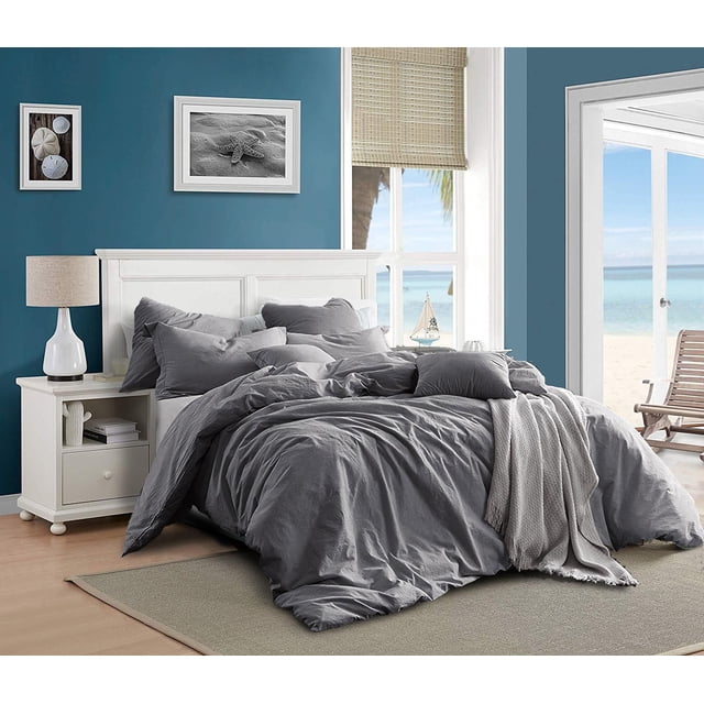 Swift Home 100% Cotton Solid Prewashed Duvet Cover Set