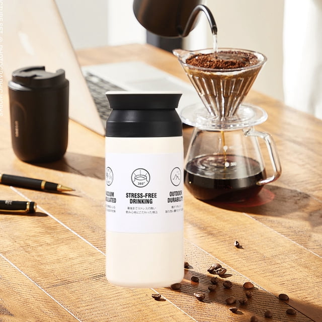 Suncoda Stainless Steel Cup, Coffee Thermal Mug Multi-Color Optional Spray Plastic 304 Stainless Steel Mug Portable Car Carrying Coffee Mug Student Walking Mug