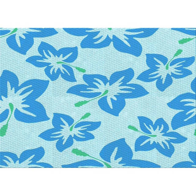 Ahgly Company Tapis d'Intérieur Lavables en Machine Rectangle Transitionnel Bleu Tron, 8' x 10'