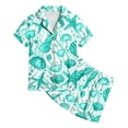 thumbnail image 4 of Ensemble de Pyjama 2 Pcs pour Enfants Imprimé Graphique Chemise à Manches Courtes et Shorts, 4 of 4