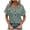 Green, variant on Summer Tops For Women,Fashion Women New Style Solid Color Button T Shirts Breathful Comfy V Neck Short Sleeve Blouses Loose Casual Ladies Tops