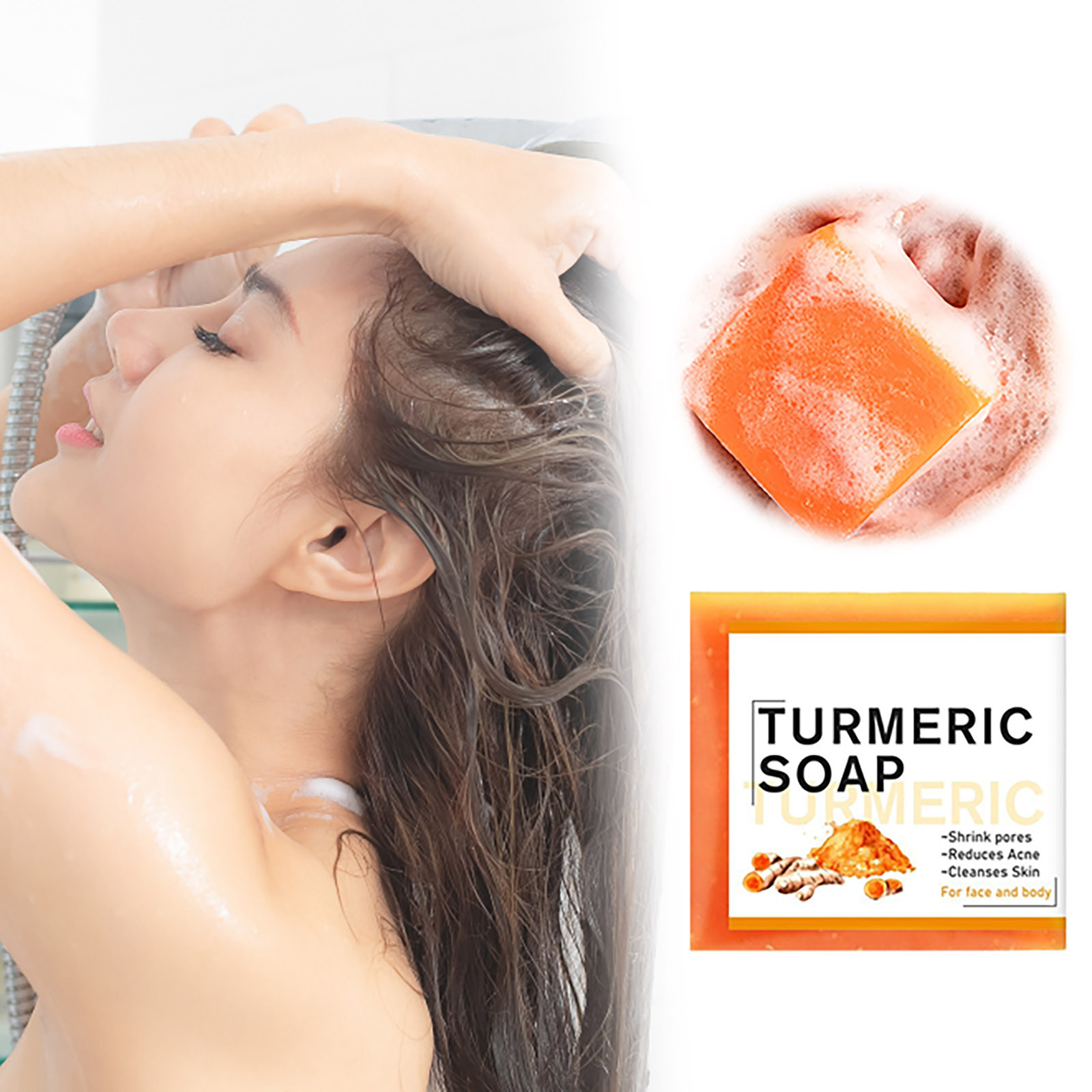 Soap Bar Soap Soap with Soap Bags Bar Soap for Skin Cleansing Purifying Revitalization Moisturization