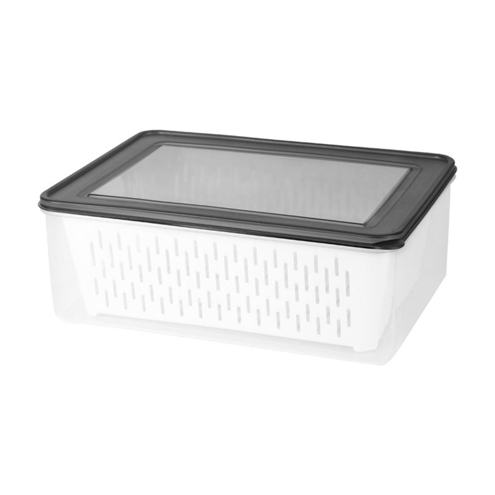 Food Storage Containers Double-Layer Food Storage Container Double-Layer Drainage Stackable Airtight Easy To Clean Made Of Durable Food-Grade Plastic Kitchen Storage Containers