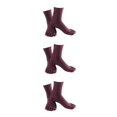 thumbnail image 1 of relayinert Soft Five Toe Socks Stretchable Cotton High Crew Socks Athletic Solid Socks Purple 3Set, 1 of 6
