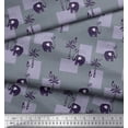 thumbnail image 2 of Soimoi Silk Fabric Bird,Coconut Tree & Elephant Kids Print Fabric by Yard 42 Inch Wide, 2 of 3