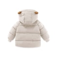 thumbnail image 4 of Mceream Manteau Matelassé d'Hiver pour Enfants - Unisexe à Capuche Mi-Long Manteau Chaud Chamarra Para NiñA Beige 3 Ans, 4 of 4