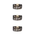 thumbnail image 1 of yingyy Bracelet Multi-layers Magnetic Buckle Leather Multi-colored Leopard Print Bangle Party Decoration Wristband Jewelry Light Brown 3Set, 1 of 6