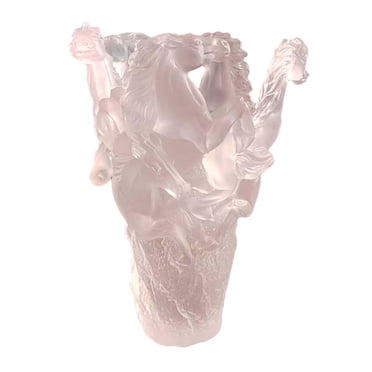 simhoa Vase en Forme de Chevaux Multiples Design Créatif pour Table à Manger Salon Manteau Transparent