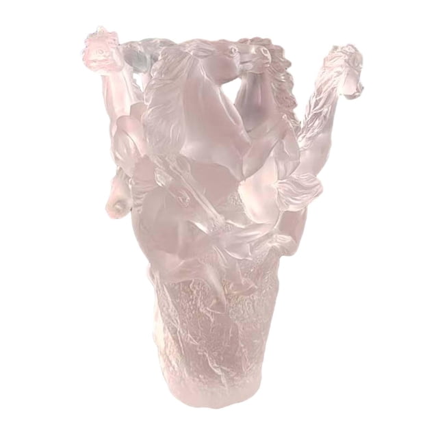 Siruishop Multi Horses Shaped Vase Creative Design for Dining Table Living Room Mantle Transparent