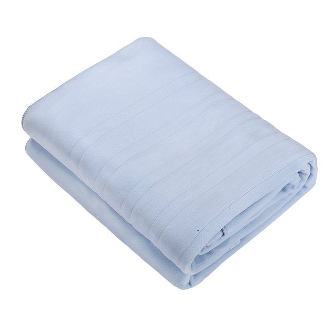 Blue Electric Heated Blanket, Double Control Warming Mattress Pad With Zoning Temperature, Auto Shutoff And Polyester Material For Bed, Sofa, Winter Use 61.81X83.86X9.84In 4.92Lb