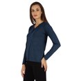 thumbnail image 3 of Inkmeso Solid Button Henley T-shirt For Womens Casual BasicLong SleeveTee T-shirts, 3 of 7