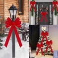 thumbnail image 4 of Christmas Bows Decoration Velvet Ribbon Christmas Red Dovetail Bow Decorative Line Decorative Flocking Bowred Bows Christmas Decorations, 4 of 9