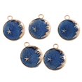 thumbnail image 4 of 5Pcs /Set DIY Findings Moon Drip Charm Necklace Bracelet Earrings Blue, 4 of 8
