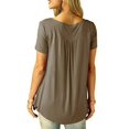 thumbnail image 2 of T-Shirt Ample pour Femmes Manches Courtes Hauts Décontractés Blouse Tee, 2 of 2