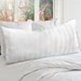 thumbnail image 3 of Cheer Collection Faux Fur Long Body Pillow - Accent Throw Pillow for Bed and Couch - Decorative Lumbar Pillow with Insert, White (18" x 40"), 3 of 4