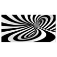 thumbnail image 2 of Spirale Noir et Blanc - Impression sur Toile Contemporaine, 2 of 3