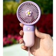 thumbnail image 4 of Coofit Handheld Fan Portable Hanging: USB Rechargeable Fan Personal Fan for Home Office, 4 of 5