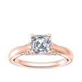 thumbnail image 1 of 1.20 Carat Excellent Asscher Cut Real Diamond New Design Solitaire Ring for Wedding Solid 18K Rose Gold Size 11, 1 of 1