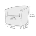 thumbnail image 3 of Housse de Sofa en Jacquard Élastique en Forme de T Housse Ronde Housse Maison, 3 of 8