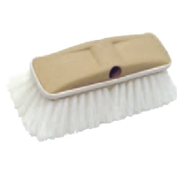 Star Brite Brosse de Lavage de Voiture 040163 Tête de Brosse Rectangulaire; Longueur de 8 Pouces; Fixation de Tête Seulement; Sans Raccord de Boyau; Poils en Fibre Prene Star Blancs; Sans Distributeur de Savon; avec Étiquette US
