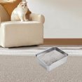 thumbnail image 1 of YEYHDS Stainless Steel Cats Litter Box Extra Large Metal Cats Litter Box For Small Cats Kitty Rabbits Never Absorbs Odor Rustproof Non-Stick Smoothy Clearance Sales Today Deals Prime, 1 of 2