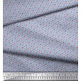 thumbnail image 3 of Soimoi Polyester Crepe Fabric Dot,Leaves & Rose Small Decor Fabric Printed Yard 42 Inch Wide, 3 of 3