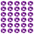 thumbnail image 1 of Unique Bargains Lot de 30 Rondelles à Encastrer M3 en Alliage d'Aluminium Anodisé, Violet, 1 of 4