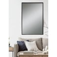 thumbnail image 2 of Mainstays Adler Wall Mount Framed Rectangular Mirror, Black Grain Finish, Home Decor Mirror, Has Frame; 18x22in, 2 of 4