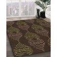 thumbnail image 3 of Ahgly Company Tapis d'Intérieur Lavable en Machine Carré Transitionnel Chêne Brun, 3 Pieds Carré, 3 of 7