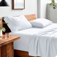thumbnail image 1 of Bare Home Washed Sheet Set - Premium 1800 Collection - Deep Pocket - 3 Piece - Twin XL, White, 1 of 6