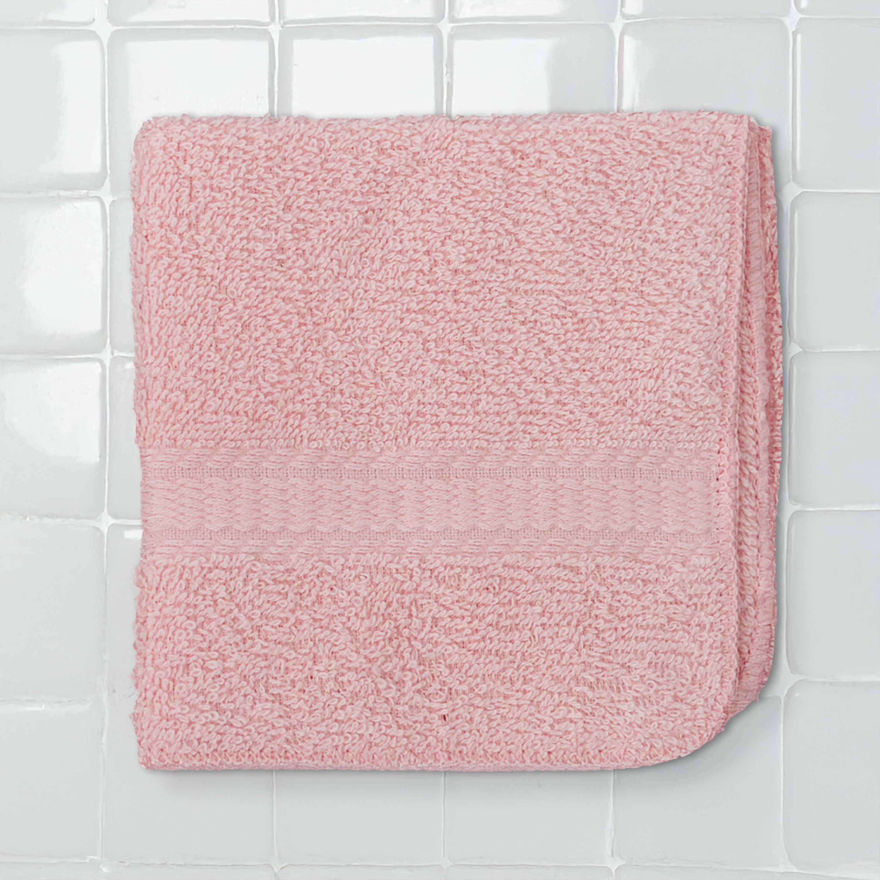 Mainstays Basics Solid Bath Sheet, Soft & Durable, 100% Cotton, Pink