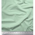 thumbnail image 1 of Soimoi Green Velvet Fabric Filigree Damask Print Fabric by Yard 58 Inch Wide, 1 of 3
