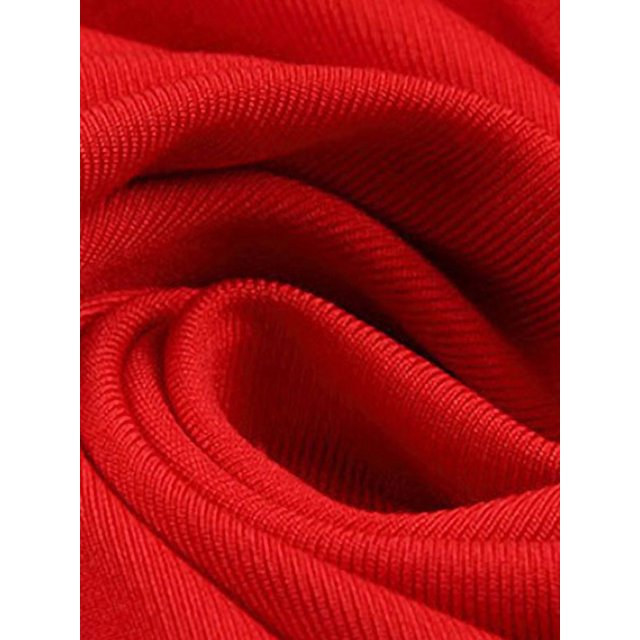 CVLIFE Chandails de Compression pour Hommes Col Rond Hauts d'Été Manches Longues T-shirt de Sport Décontracté Couleur Unie T-shirt Moulant Tee de Culturisme Rouge P
